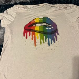 Plus size 3X drip lip shirt